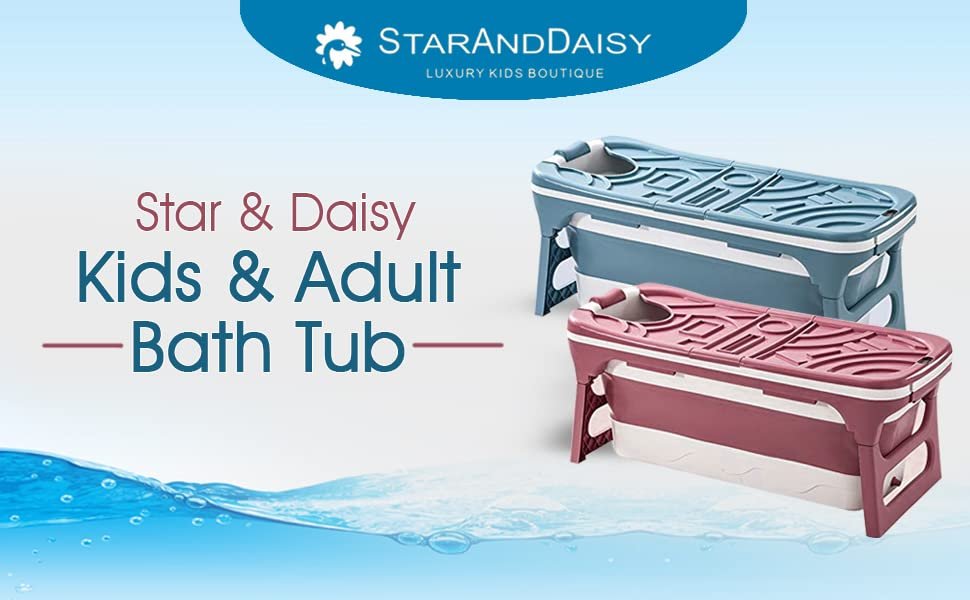 Star & Daisy Kids & Adult Bath Tub 