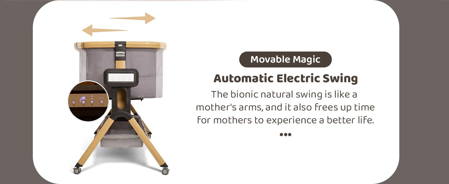 Automatic soothing Baby crib