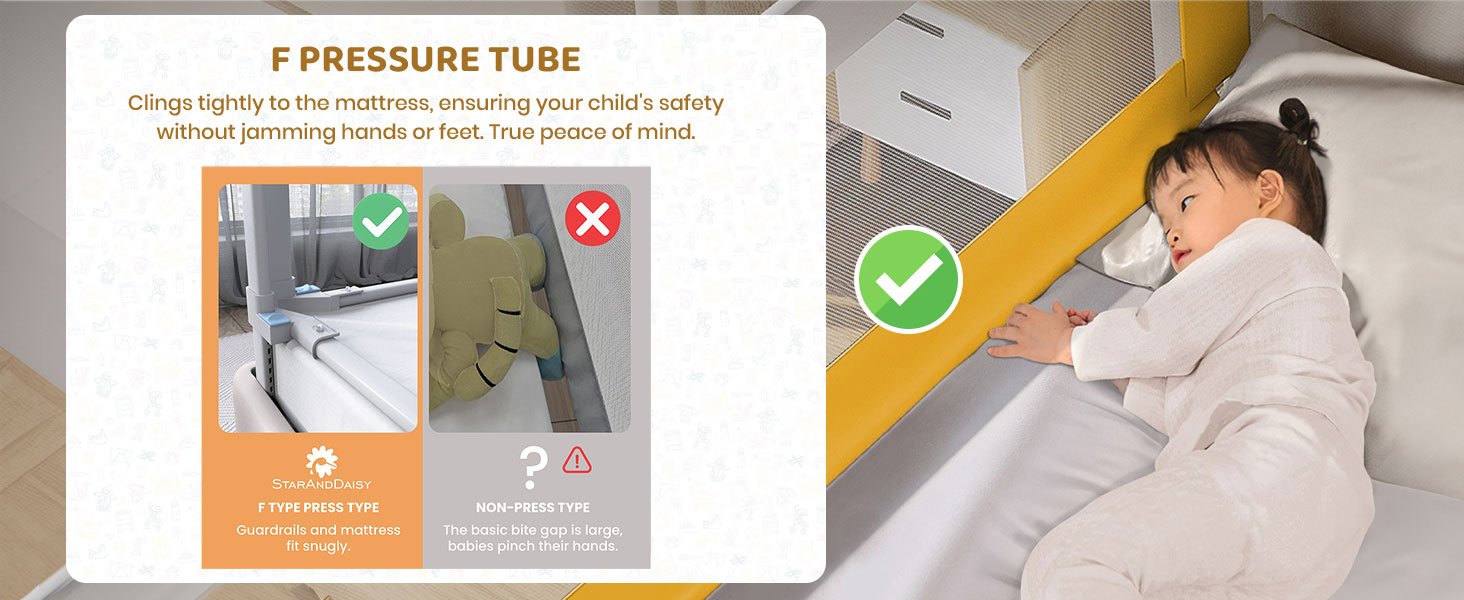 bed guard for child's safety 