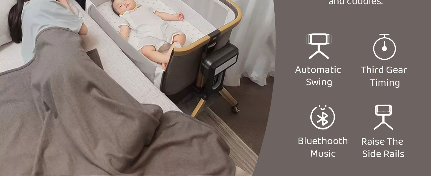 Adjustable height Baby  crib