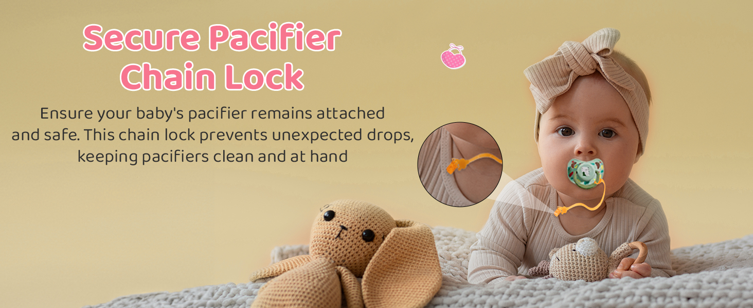 pacifier 0-6 months with cover