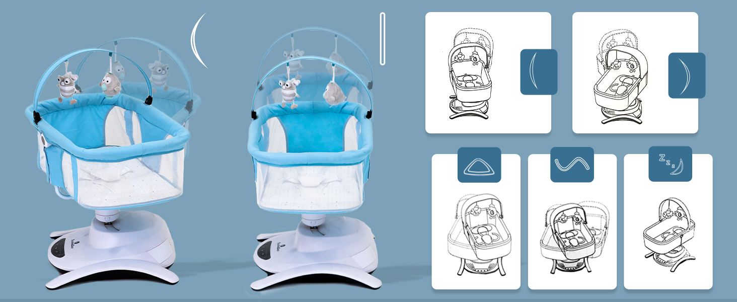 electric cradle for baby automatic swing