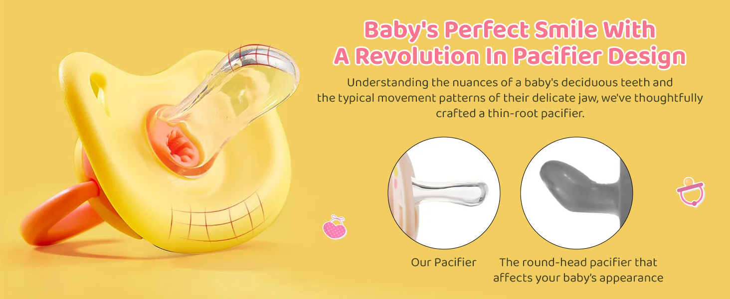 baby pacifier 0-6 months with chain