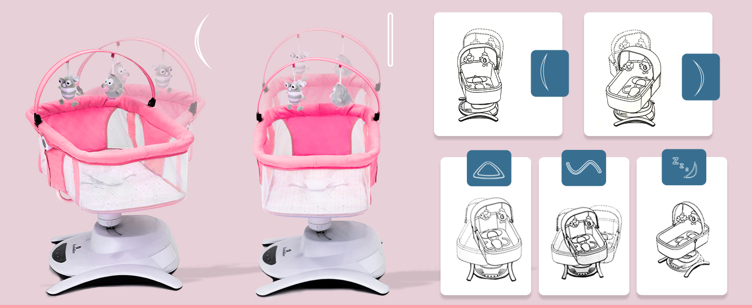 electric cradle for baby automatic swing