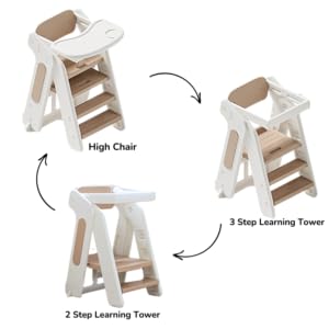 high chair two step three step learning tower