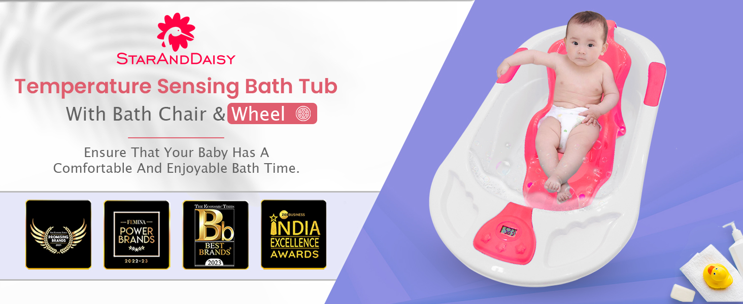 temp sensing bath tub with bath chair
