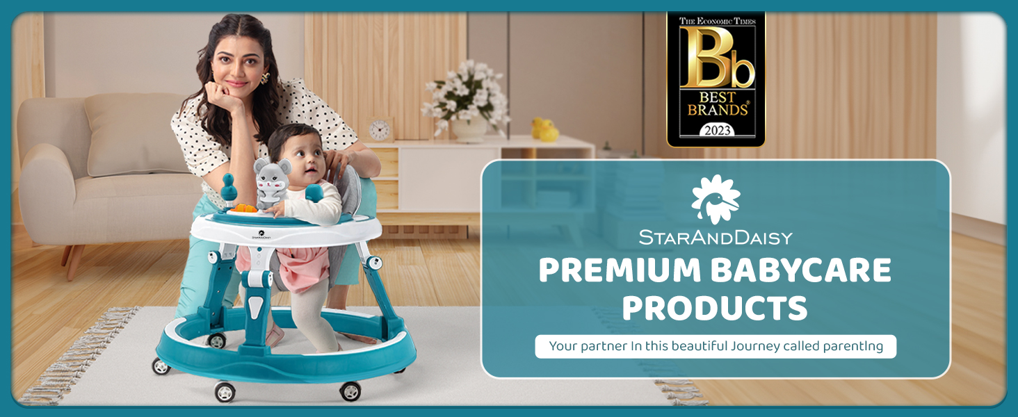 Baby walker with musical tray 