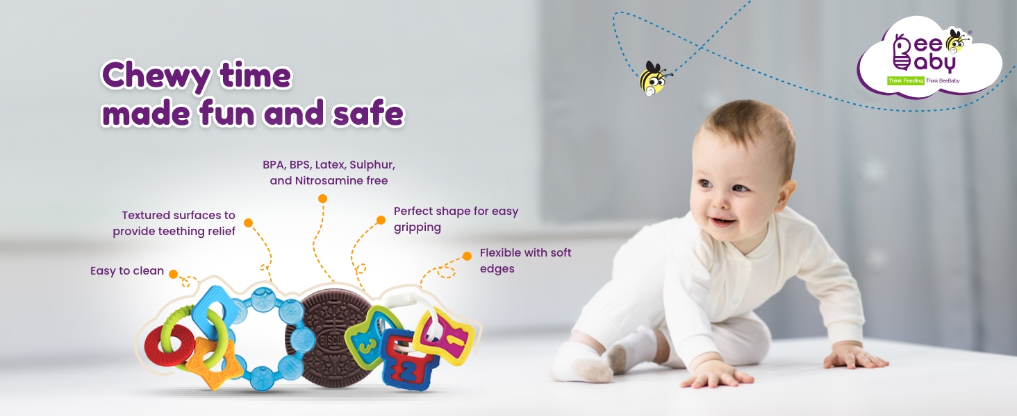 teether for 6 to 12 months