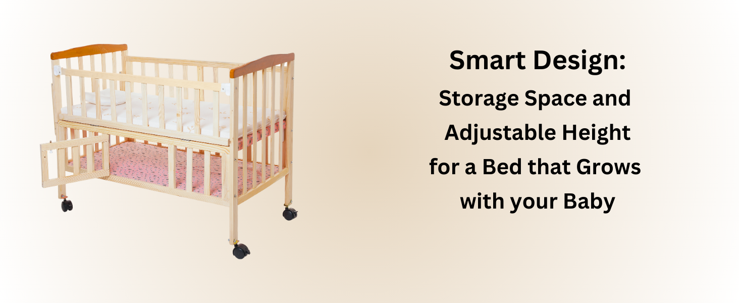 Baby Crib with Storage