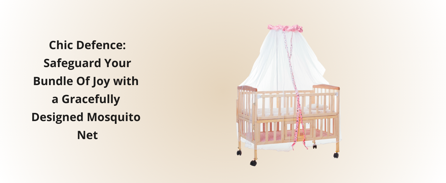 Furnifest Baby Crib with Mosquito Net