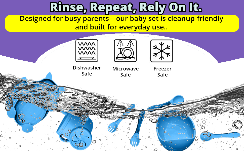 microwave safe baby feeding set dishwasher safe dishes freezer safe bowls easy clean mealtime