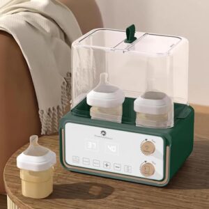 StarAndDaisy 6-in-1 Baby Bottle Sterilizer and Warmer with Smart Touchscreen Display, 24-Hour Thermostat, Automatic Power-Off Protection, Defrost Feature, and Baby Food Warmer - (Green0)