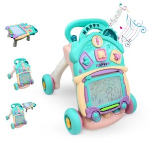 StarAndDaisy Baby Multiactivity Push Walker with Piano Or Doodle, Touch Senser, Educational Elements and Stable & Safe Design. (Multicolor-Doodle)