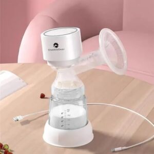 StarAndDaisy Electric Breast Feeding Milk Pump for Mothers with Portable Rechargeable Breastfeeding Pump with Detachable Dirt Shroud, Mirror Touch Screen LED Display, 9 Speeds, 4 Modes, Automatic Stimulation-(DQ-S068)