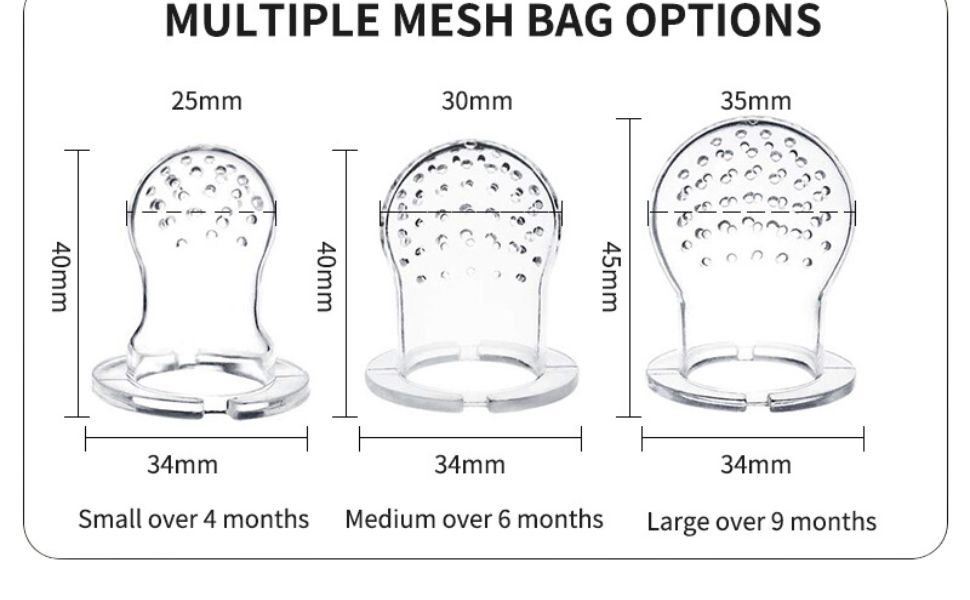 Multiple mesh bag options