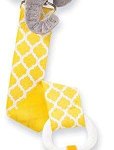 BABIES BLOOM Newborn Baby Elephant Yellow Pacifier Clip (Set of 2), Newborn Baby Pacifier Clip, Baby Pacifier