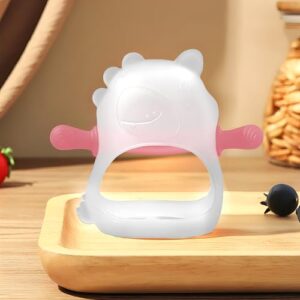 StarAndDaisy Adjustable Baby Thumb Sucking Hand Protector, Silicone Hand Sucking Stop, Baby Finger Protector Prevent Thumb Sucking for Infant Kids. (White&Pink)