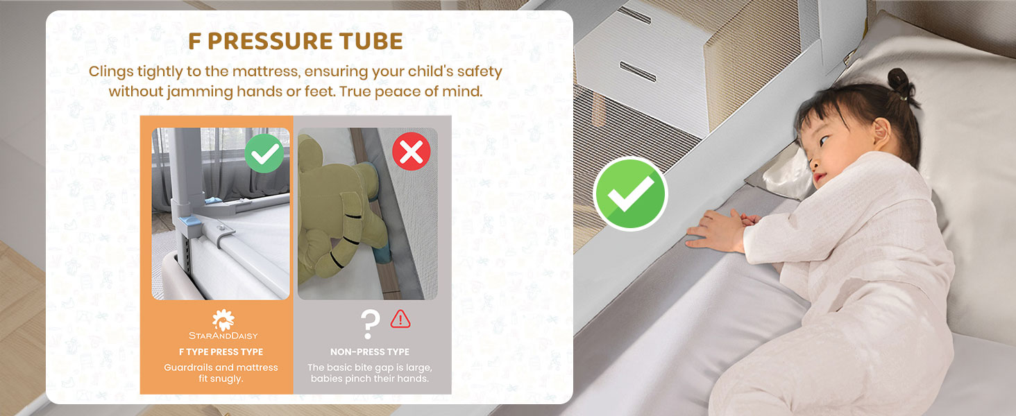 bed guard for child's safety 