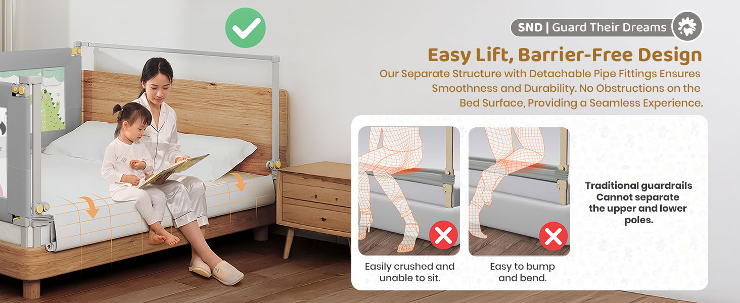 bed guard rail for baby