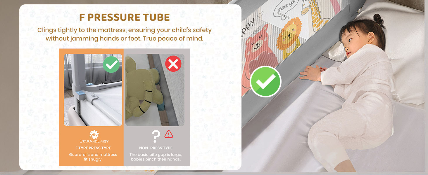 bed guard for child's safety 