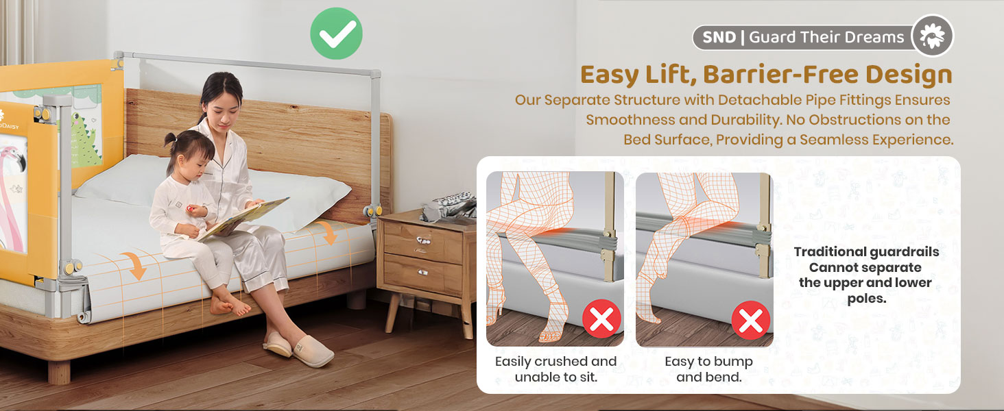 bed guard rail for baby