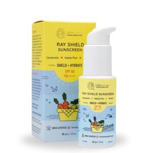 Little Rituals Baby Sunscreen for Kids 0-15 Yrs SPF 50 PA++++ Organic & Natural Lotion, UVA UVB IR, Blue Light, Wifi Radiation, Protection, Hypoallergenic, SWISS Tech, Daily Use Sunblock - 50gm