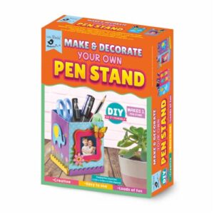 Little Birdie DIY Make and Decorate Your Own Pen Stand Kit | Multipurpose Pen, Pencil, Eraser, Scissor Holder for Home, Office | Learning & Activity Kit for Kids, Boys, Girls & Adults