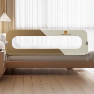 StarAndDaisy Bed Rails for Baby Safety/Bed Side Protector Guard from Falling with Instant Set up, 9- Level Height Adjustment & Easy to Fold - (1.8 Meter)