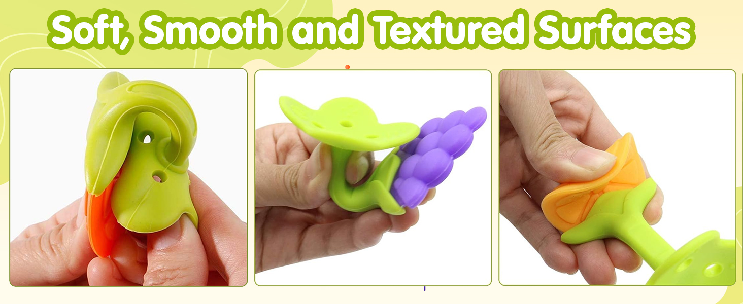 Soft, smooth and textured surfaces