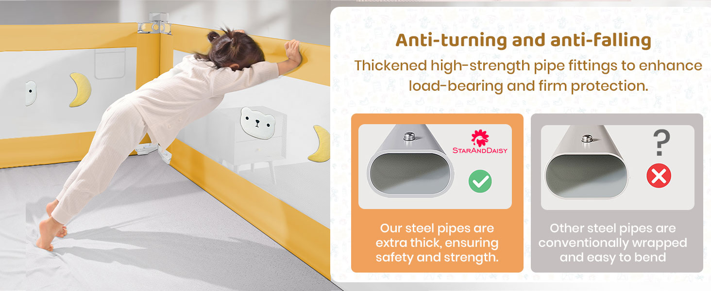 Light weight baby bed guard 