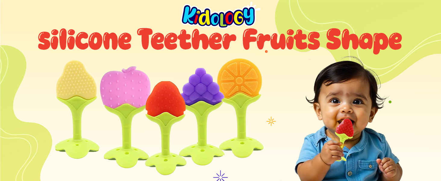 Silicone Teether Fruit Shape