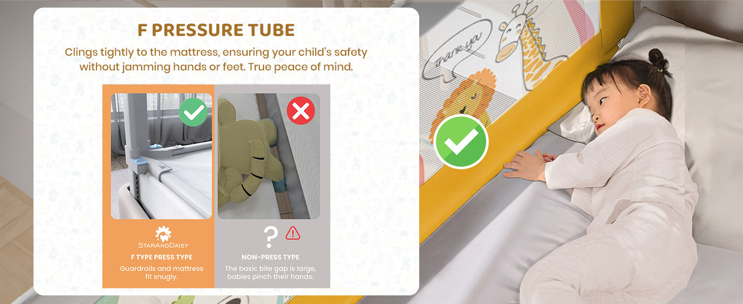 bed guard for child's safety 