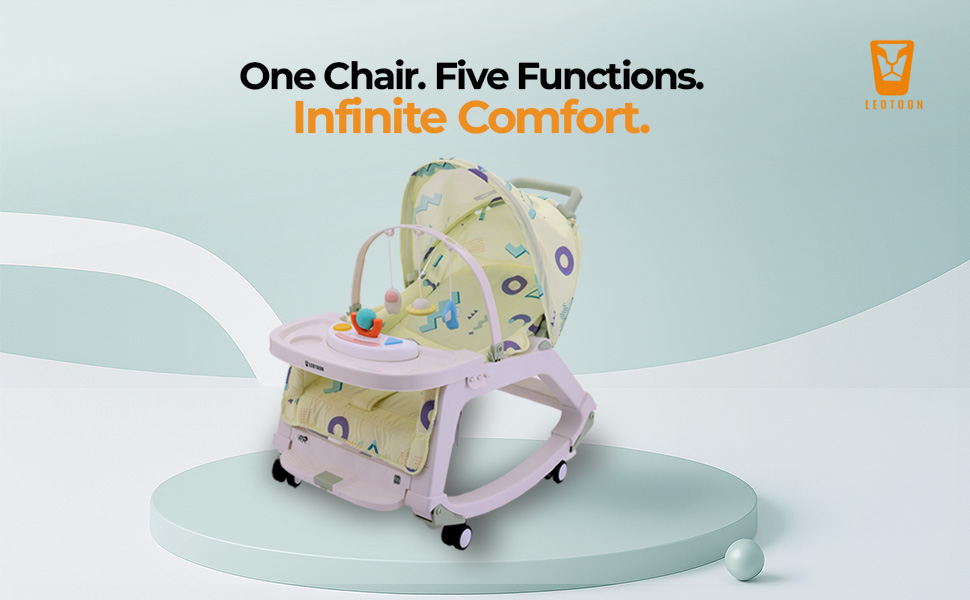 Infant Rocking Chair, Parul Toys, Leotton, Lightweight Baby Rocker, Baby Dining Seat, Booster Seat