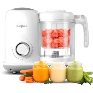 Baybee Blendy 4-in-1 Electric Baby Food Processor | Baby Food Maker with Steamer, Reheat, Blender & Defrost | Portable Baby Food Steamer & Puree Maker | Food Mixer & Warmer for Babies