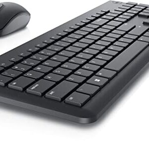 Dell KM3322W Wireless USB Keyboard and Mouse Combo, Anti-Fade & Spill-Resistant Keys, up to 36 Month Battery Life, 3Y Advance Exchange Warranty - Black