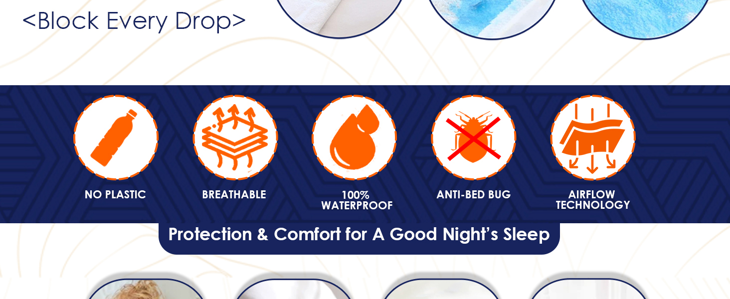 mattress protector, waterproof mattress protector, mattress protector king size 78x72,