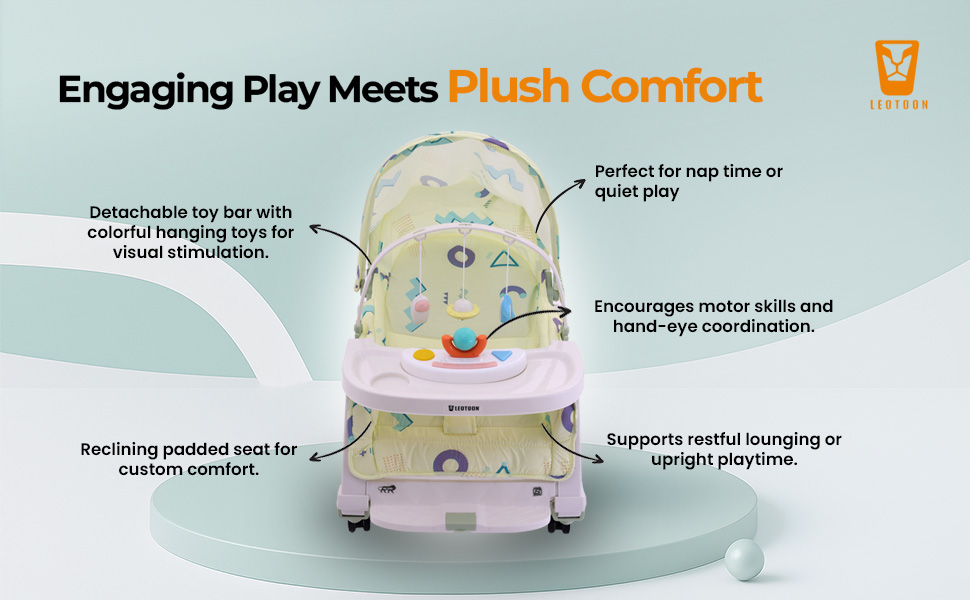 Infant Rocking Chair, Parul Toys, Leotton, Lightweight Baby Rocker, Baby Dining Seat, Booster Seat