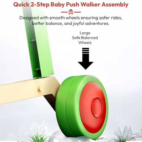 Uonibaby by StarAndDaisy Baby Walkers for 6-18 Month Baby Boy & Girl/Baby Activity Walker Learning Push Walker with Foldable Music and Toy Bar/Walker for Kids - Orange - Image 6