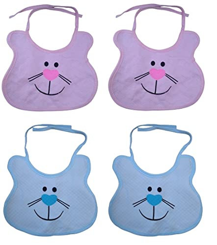 Bbay Bibs Set | Bibs For Babies | Baby Waterproof Bib Set | Baby Apron | Baby Feeding Bib | Baby Laliya (Pack Of 4.)