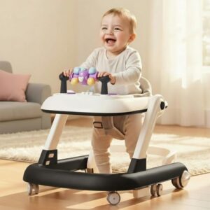 StarAndDaisy Baby Walker for 6-18 Month Baby Boy & Girl/Height Adjustment, Musical Tray & Speed Control/Baby Walker for Kids with Safety Wheels and Comfortable Seat