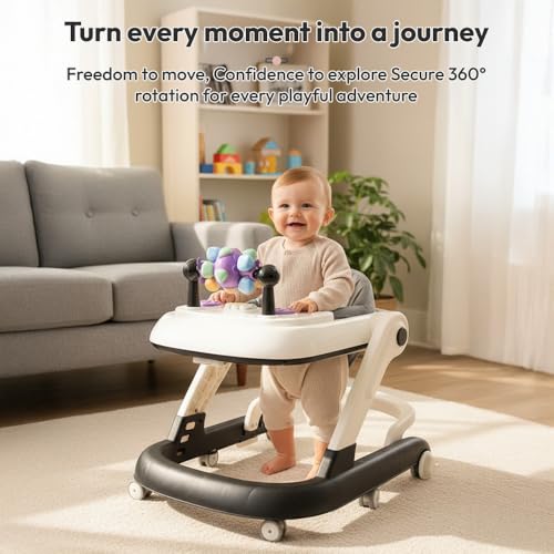 StarAndDaisy Baby Walker for 6-18 Month Baby Boy & Girl/Height Adjustment, Musical Tray & Speed Control/Baby Walker for Kids with Safety Wheels and Comfortable Seat - Image 7