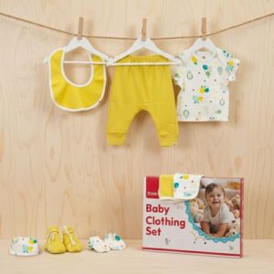 StarAndDaisy New Born Baby Clothes 0-6 Months Gift Set of 8 / Soft Pure Cotton Baby Gifts Newborn/Perfect Newborn Baby Gift Set for Boys & Girls