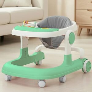 StarAndDaisy Baby Walker for 6-18 Month Baby Boy & Girl/Height Adjustment, Musical Tray & Speed Control Walker for Kids with Safety Wheels and Comfortable Seat