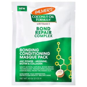 Palmer's Amino Bonding Complex Hair Mask, Intense Conditioning Masque Pack with Coconut Oil & Vitamin E, Heat Protectant, Anti Frizz, Adds Shine, Protects Hair Growth, All Hair Types, 60g