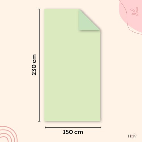 haus & kinder Fur Blanket & Single Blanket for Kids up to 12 Years - 450 GSM Super Soft Blanket for New Born Baby, Warm Blankets for Winter, Baby Warm Blanket Plush, 150x230 CM, Sage Green, 1 Pc - Image 2