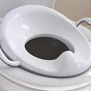 LILBEE Potty Training Toilet Seat for Kids – Non-Slip, BPA-Free, with Handles, Splash Guard & Hanging Hook – Fits Most Toilets – White​