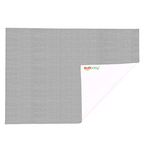 OYO BABY Waterproof Quick Dry Sheet for Baby| Bed Pad Anti-Piling Fleece Extra Absorbent Washable Matress Protector| Baby Bed Protector Sheet for Toddler Children, Large Size, 140x100cm, Grey - Image 8
