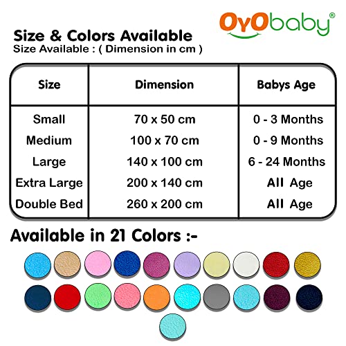 OYO BABY Waterproof Quick Dry Sheet for Baby| Bed Pad Anti-Piling Fleece Extra Absorbent Washable Matress Protector| Baby Bed Protector Sheet for Toddler Children, Large Size, 140x100cm, Grey - Image 4