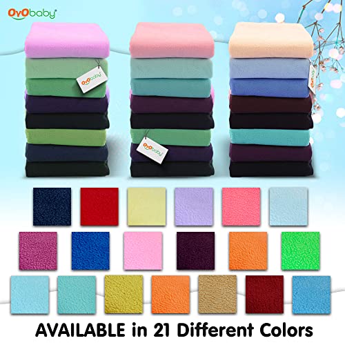 OYO BABY Anti-Piling Fleece Extra Absorbent Instant Dry Sheet for Baby, Baby Bed Protector, Waterproof Sheet, Small Size 50x70cm, Pack of 3, Salmon Rose, Royal Blue & Peach - Image 4