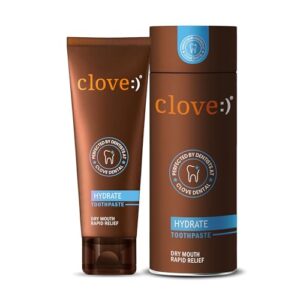 Clove Hydrate Toothpaste , FREE ₹2000 Dental Treatment/ Services With Every Pack , Dry Mouth Relief , Patented Optaflow Technology , Hydrates & Stimulates Saliva Flow , Contains Xylitol for Cavity Prevention , Triclosan-Free, Safe formul, Mint, 100g